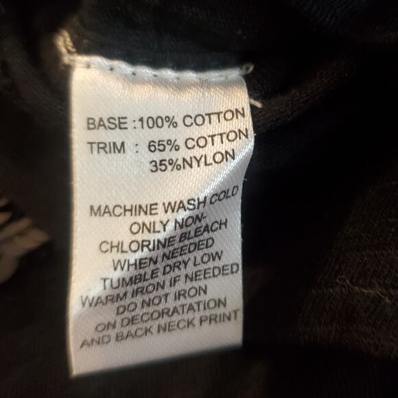 Loft Black Sequin Sparkle Holiday T Shirt M Shimmer Striped Chic Edgy Party Top - Picture 9 of 11